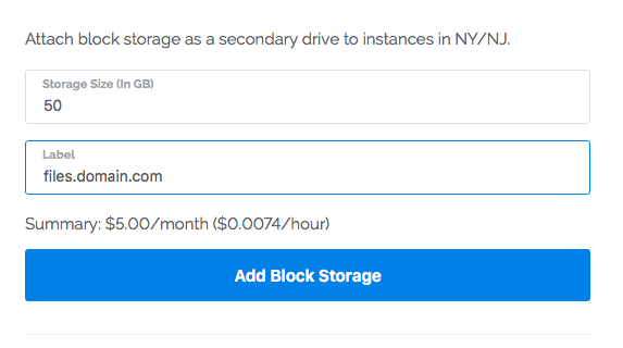 Attach Vultr block storage