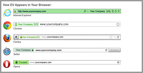 EV SSL Appearance