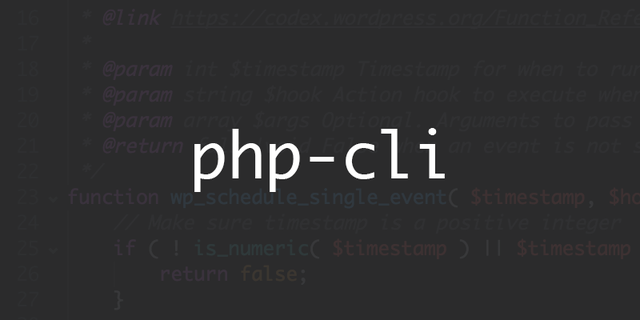 PHP CLI