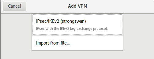 strongswan vpn client configuration manager