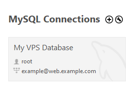List of connections in MySQL Workbench