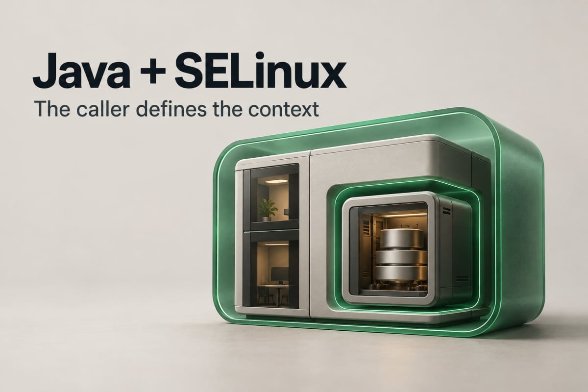 A Java runtime inheriting the SELinux context of its parent application