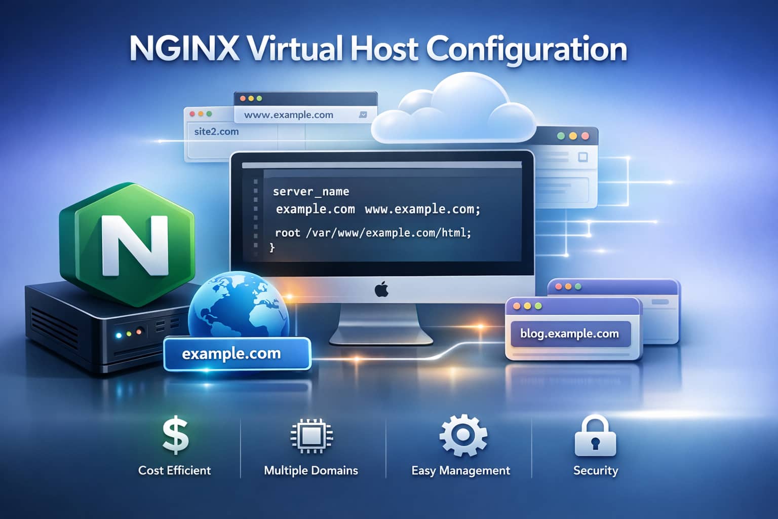NGINX Virtual Host: Host Multiple Domains on One Server