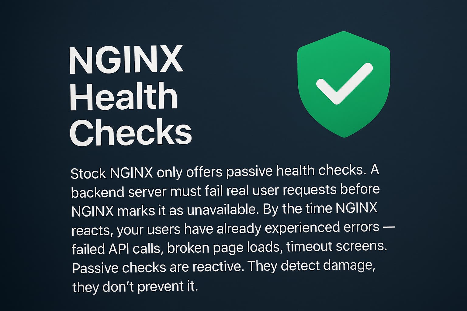 NGINX Active Health Checks: Monitor Upstream Servers for Free