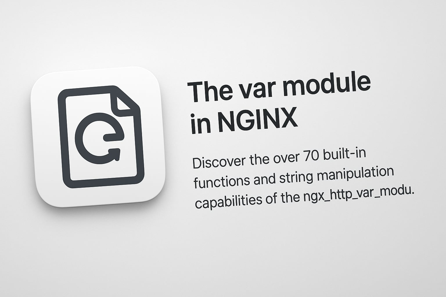 NGINX Var Module: Dynamic Variable Functions for Config