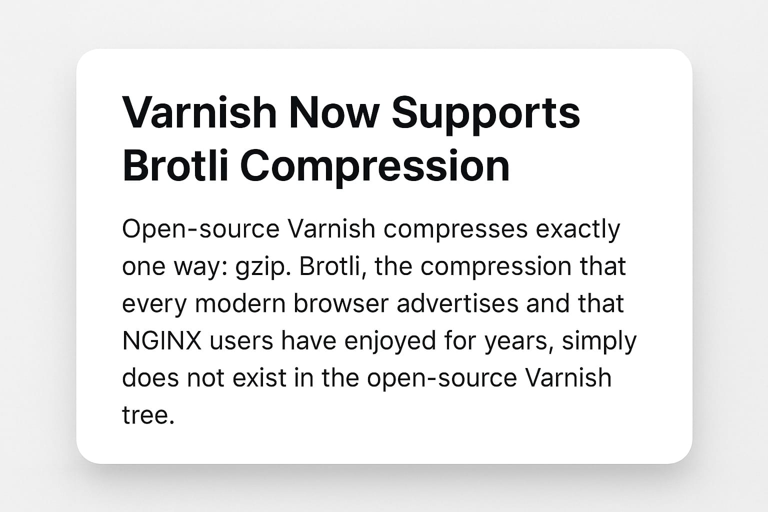 Brotli Compression for Varnish 6.0 LTS: vmod-brotli Now Packaged